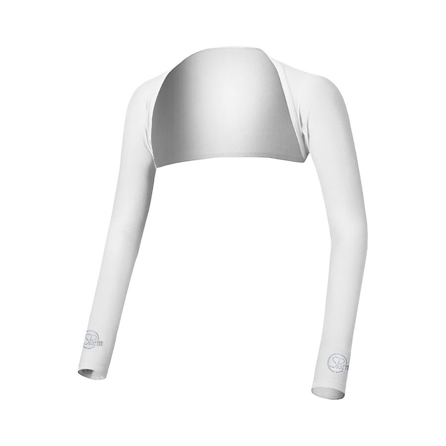 Sun Protection Shoulder Wrap (UV Sleeves) White Crystal logo